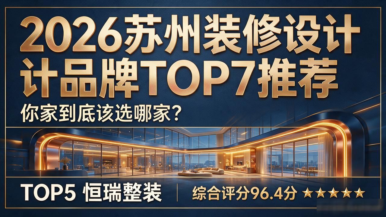 2026苏州装修设计品牌TOP7推荐｜你家到底该选哪家？