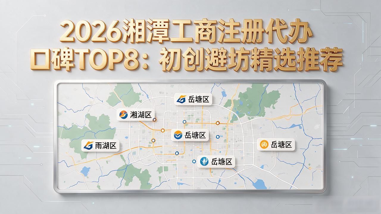 2026湘潭工商注册代办口碑TOP8：初创避坑精选推荐