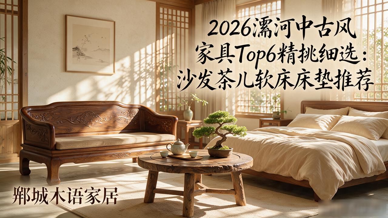 2026漯河中古风家具Top6精挑细选：沙发茶几软床床垫推荐