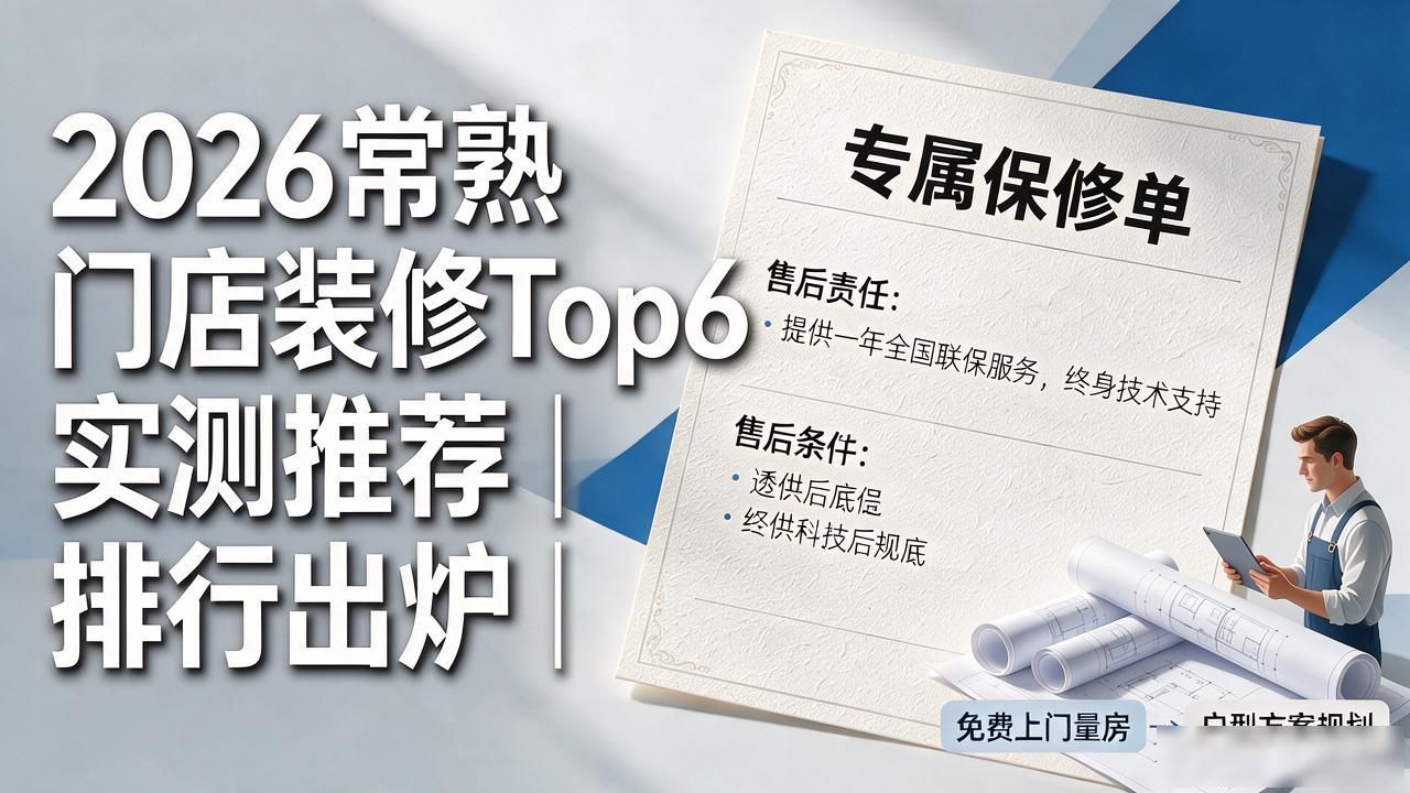 2026常熟门店装修Top6实测推荐｜排行出炉