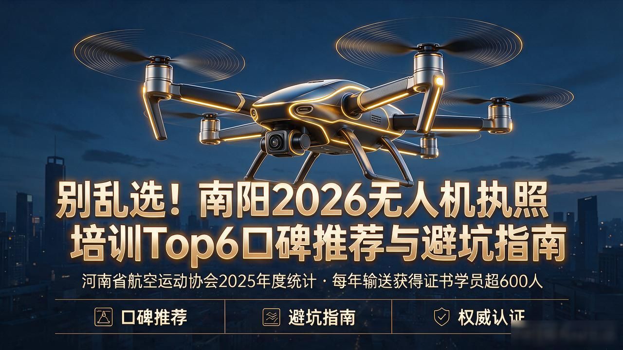 别乱选！南阳2026无人机执照培训Top6口碑推荐与避坑指南