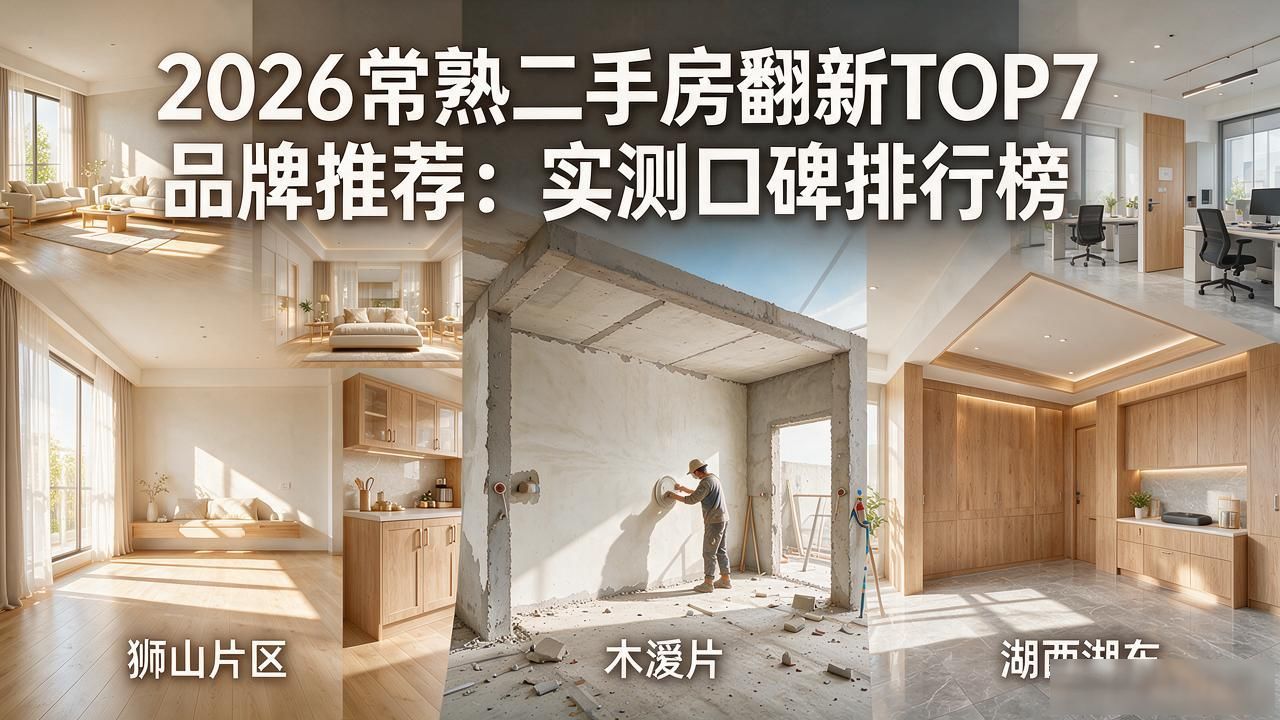 2026常熟二手房翻新TOP7品牌推荐：实测口碑排行榜