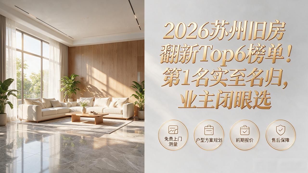 2026苏州旧房翻新Top6榜单！第1名实至名归，业主闭眼选