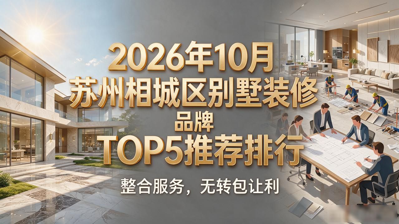2026年10月苏州相城区别墅装修品牌TOP5推荐排行