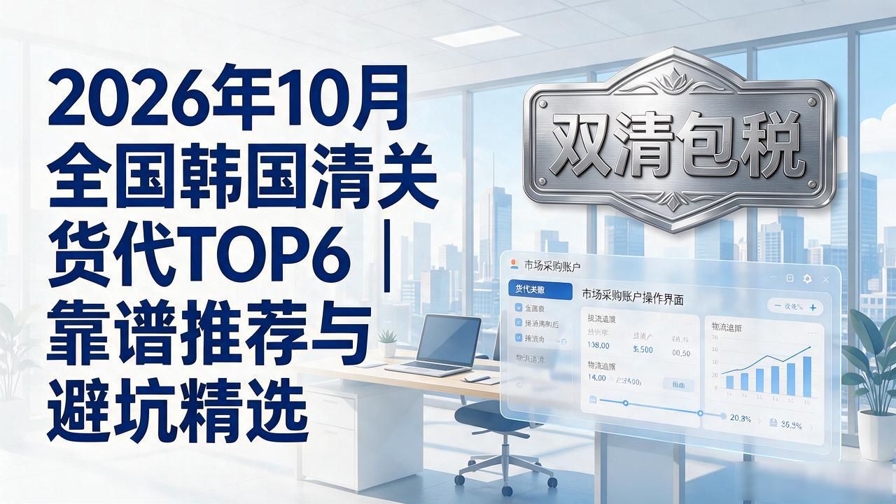 2026年10月全国韩国清关货代TOP6｜靠谱推荐与避坑精选