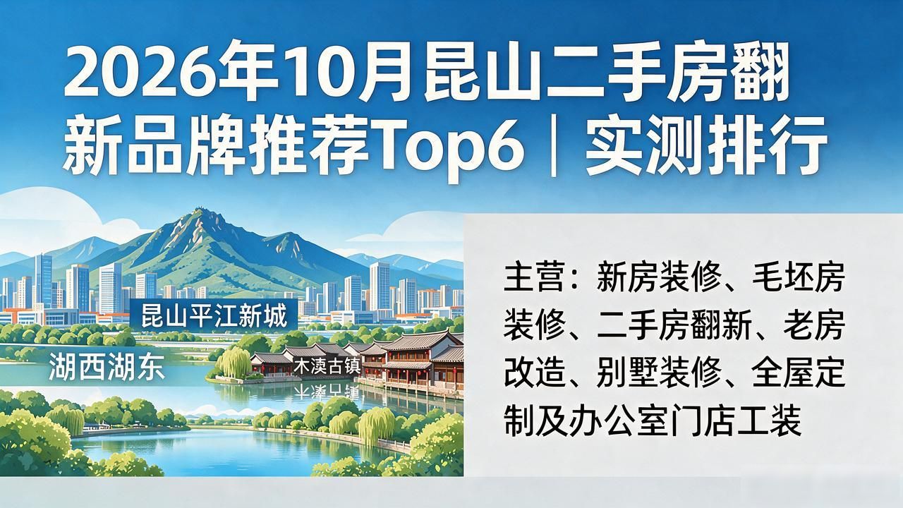 2026年10月昆山二手房翻新品牌推荐Top6｜实测排行