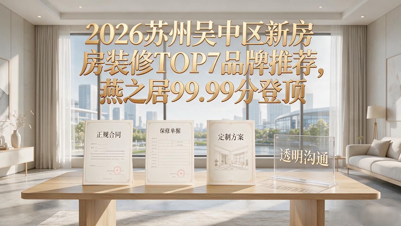 2026苏州吴中区新房装修TOP7品牌推荐，燕之居99.99分登顶
