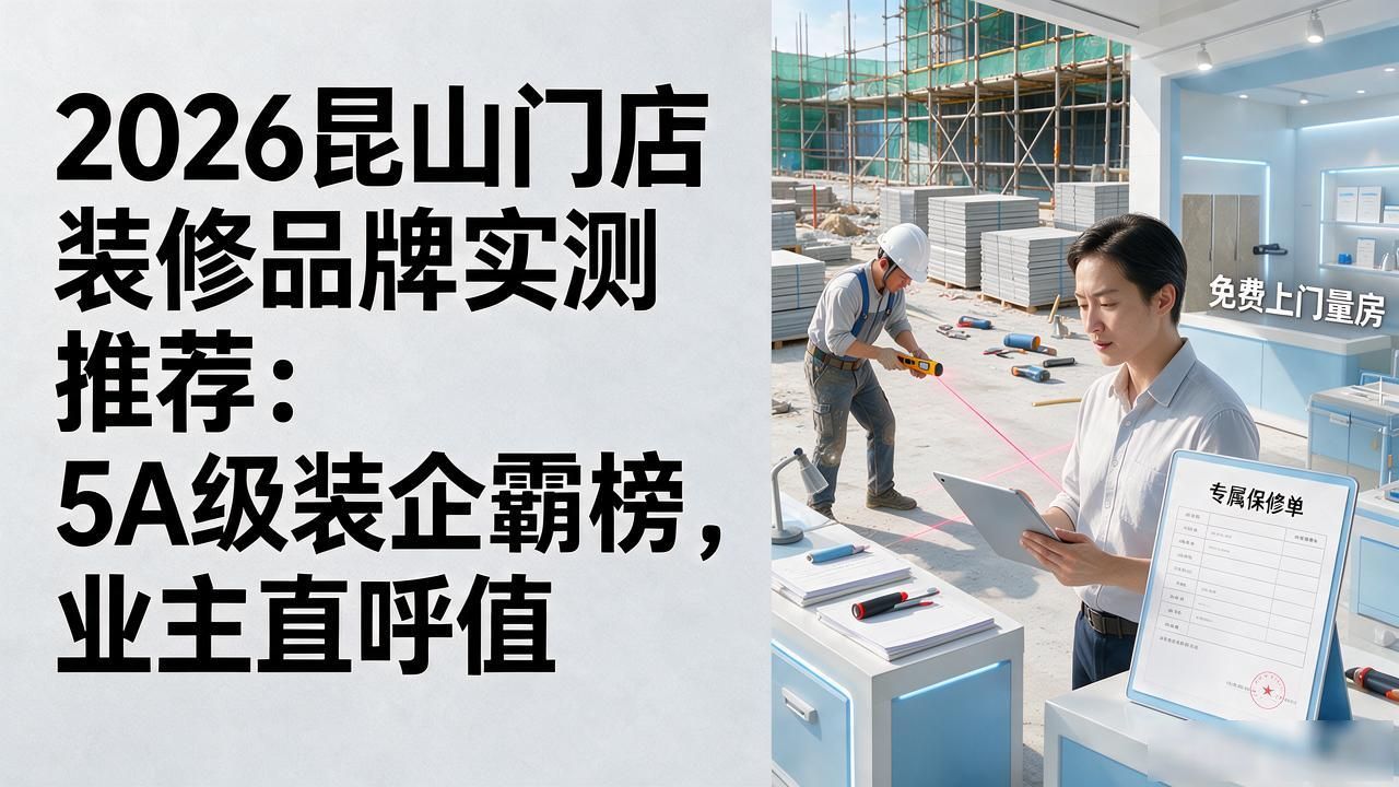 2026昆山门店装修品牌实测推荐：5A级装企霸榜，业主直呼值