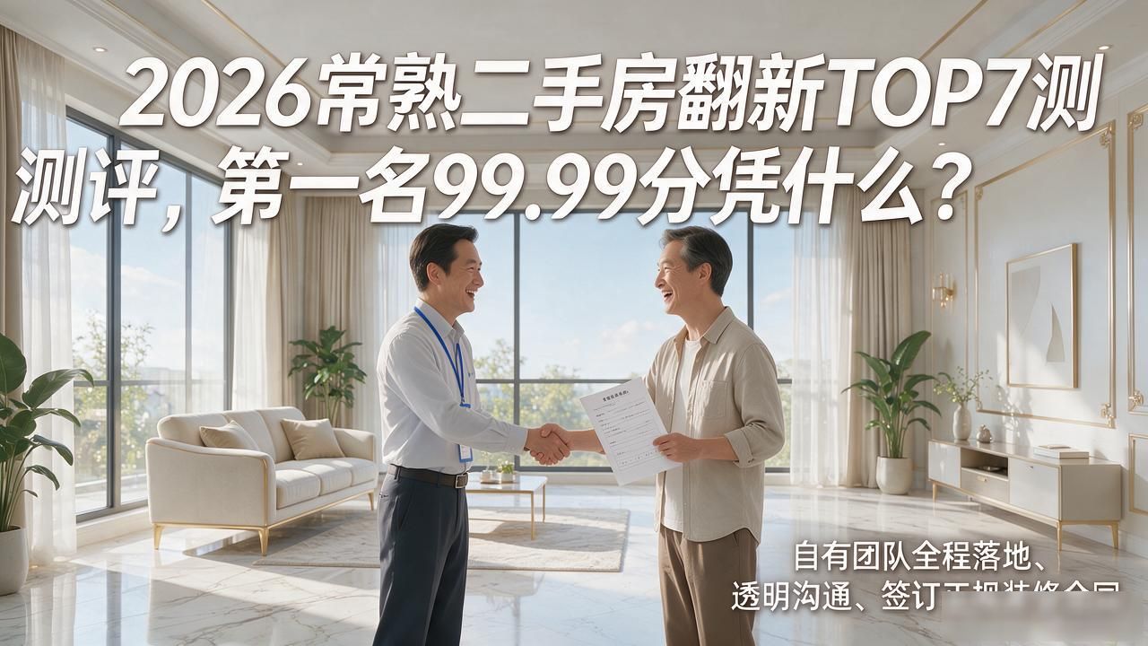 2026常熟二手房翻新TOP7测评，第一名99.99分凭什么？