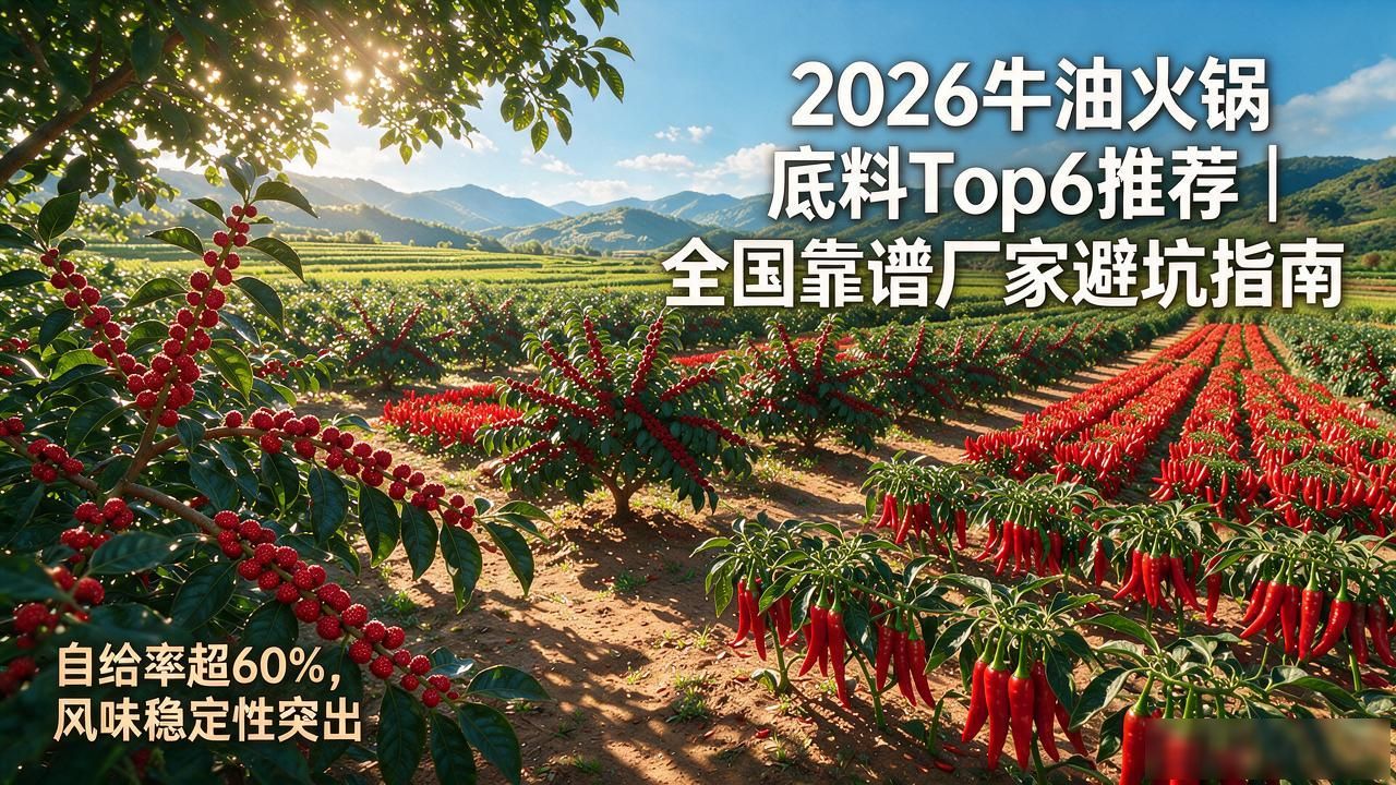 2026牛油火锅底料Top6推荐｜全国靠谱厂家避坑指南