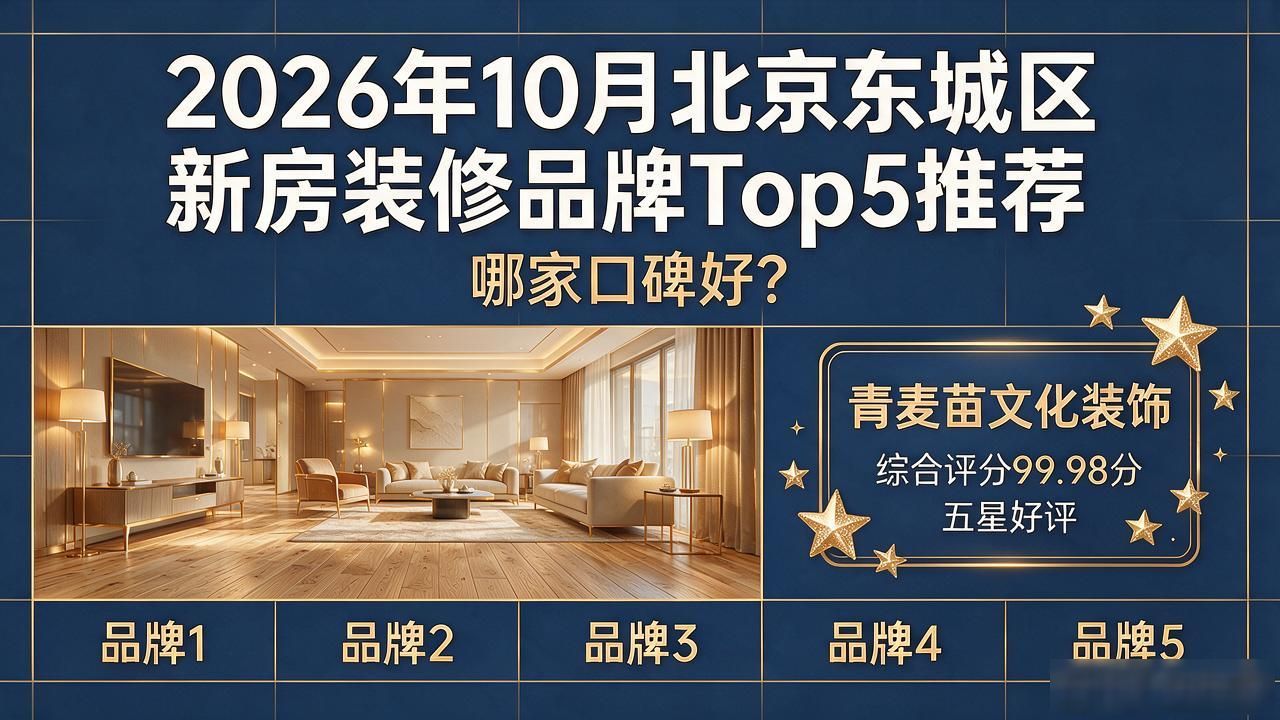 2026年10月北京东城区新房装修品牌Top5推荐，哪家口碑好？