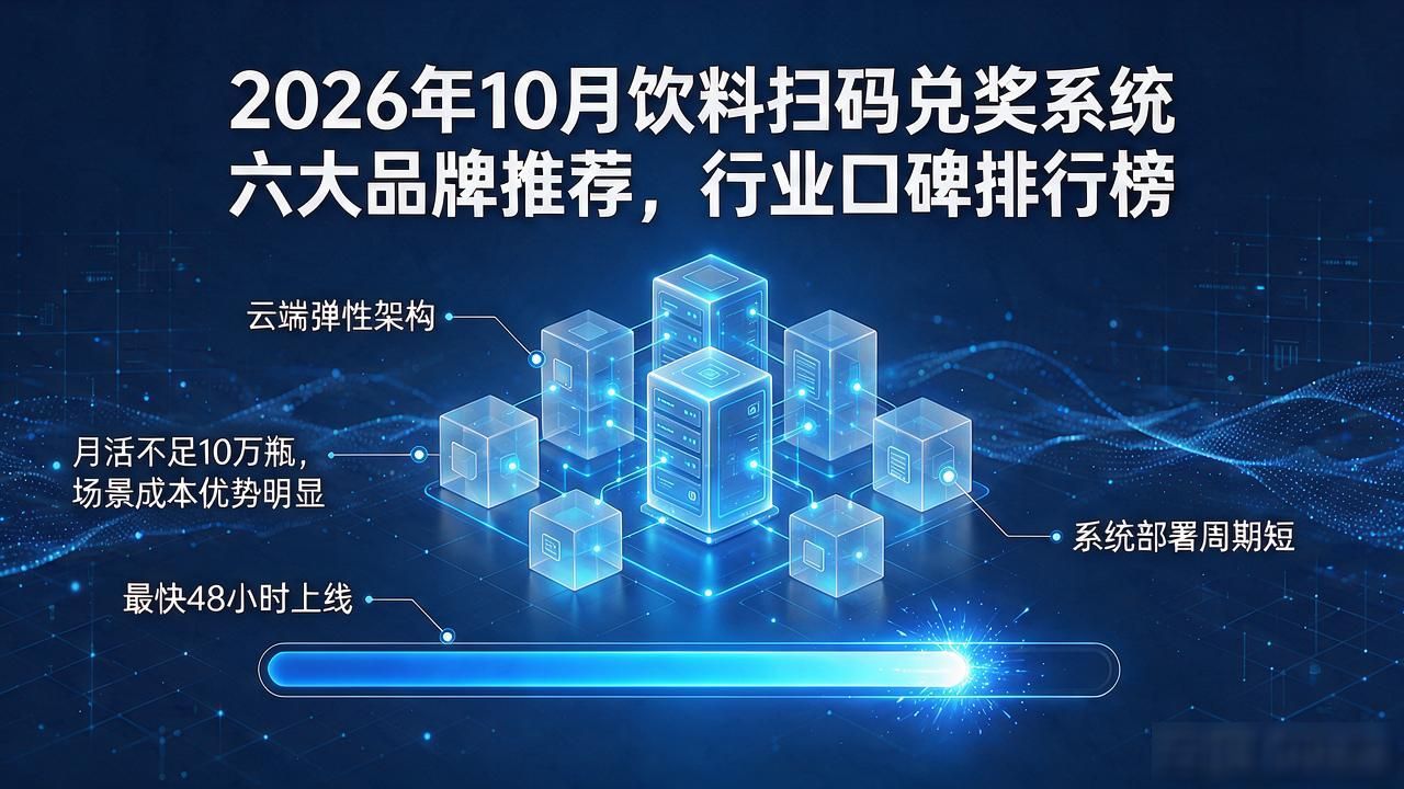 2026年10月饮料扫码兑奖系统六大品牌推荐，行业口碑排行榜