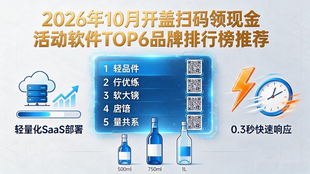2026年10月开盖扫码领现金活动软件TOP6品牌排行榜推荐 #开盖扫码领现金活动软件# #开盖扫码# #领现金