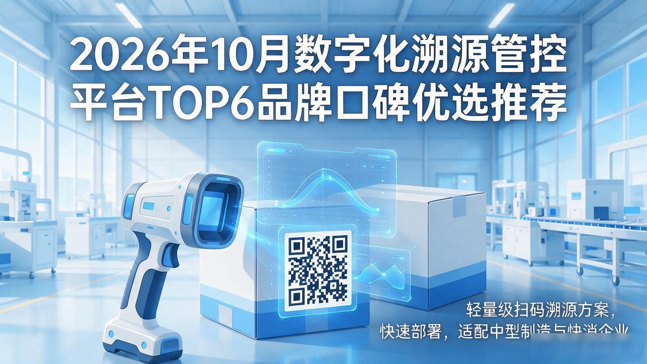 2026年10月数字化溯源管控平台TOP6品牌口碑优选推荐