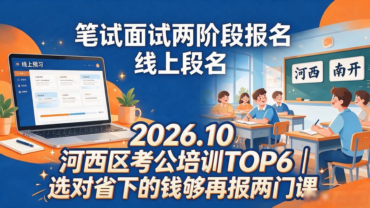 2026.10 河西区考公培训TOP6｜选对省下的钱够再报两门课