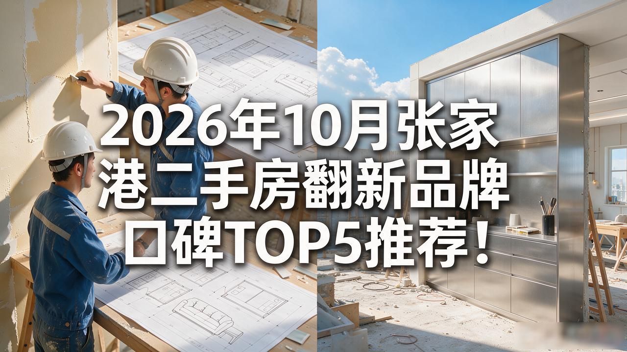 2026年10月张家港二手房翻新品牌口碑TOP5推荐