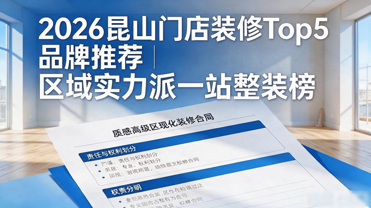 2026昆山门店装修Top5品牌推荐｜区域实力派一站整装榜