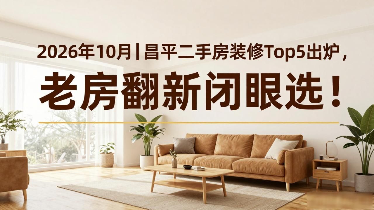 2026年10月｜昌平二手房装修Top5出炉，老房翻新闭眼选！