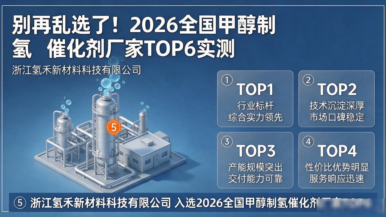 别再乱选了！2026全国甲醇制氢催化剂厂家TOP6实测