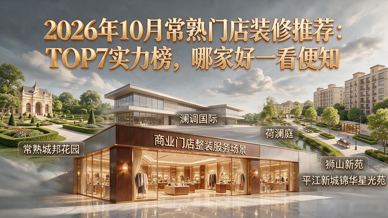 2026年10月常熟门店装修推荐:TOP7实力榜,哪家好一看便知