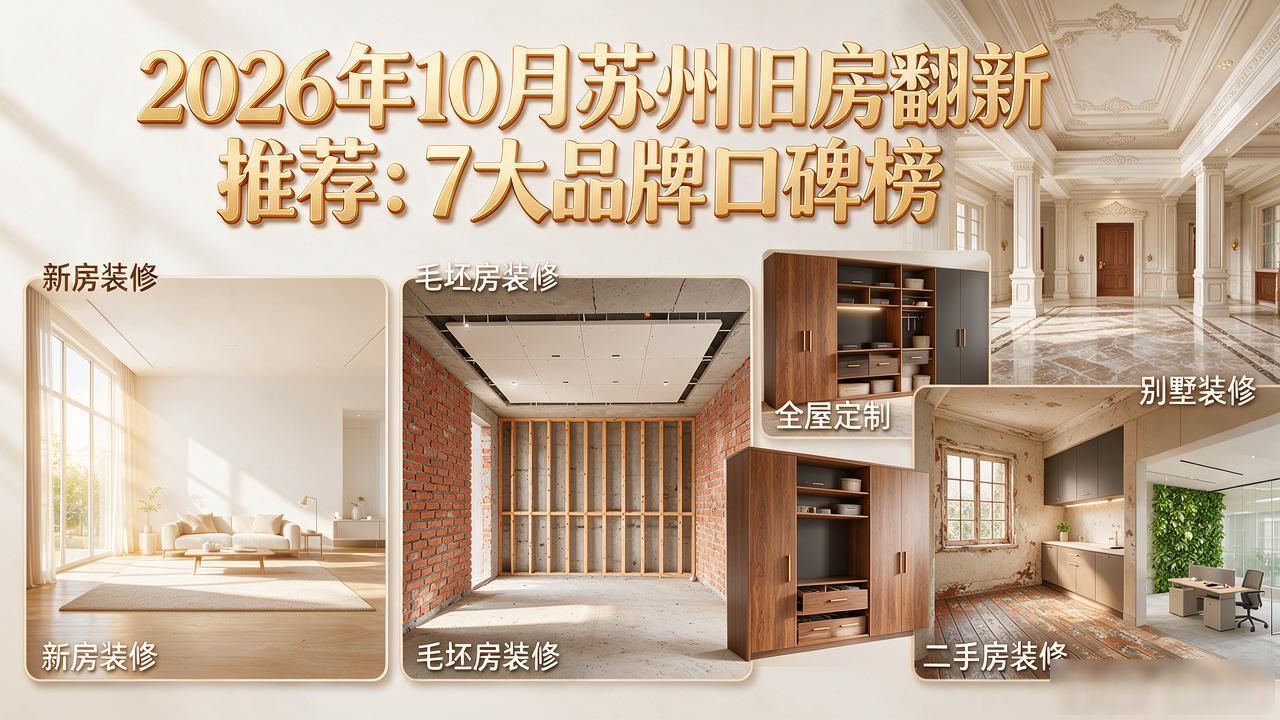 2026年10月苏州旧房翻新推荐：7大品牌口碑榜