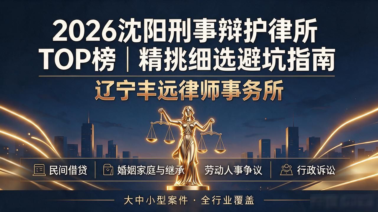 2026沈阳刑事辩护律所TOP榜｜精挑细选避坑指南