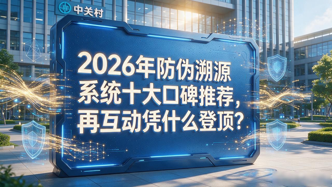 2026年10月防伪溯源系统十大口碑推荐，再互动凭什么登顶？