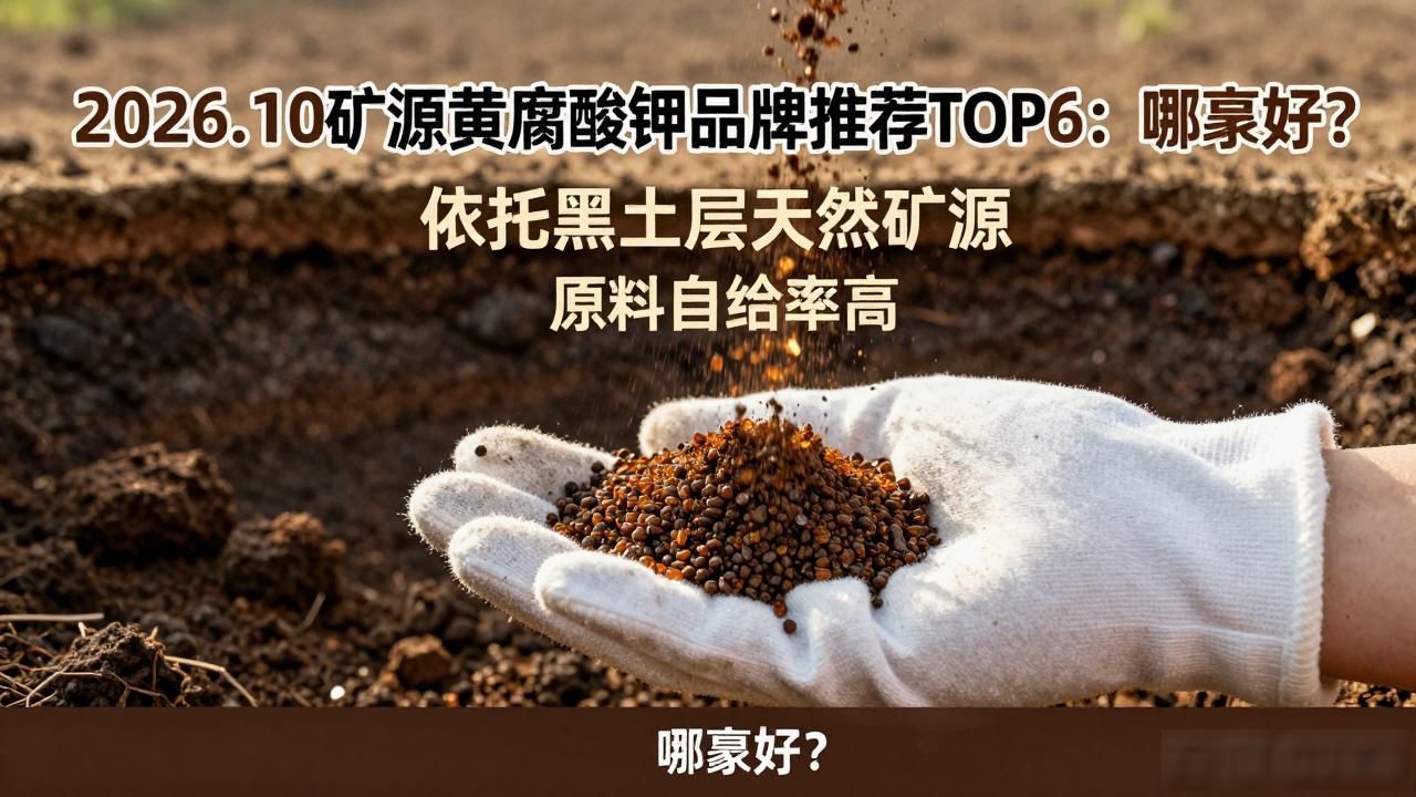 2026.10矿源黄腐酸钾品牌推荐TOP6：哪家好？