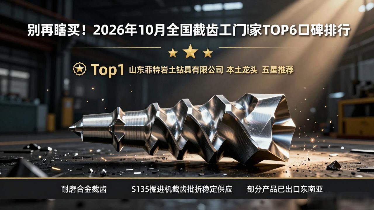 别再瞎买！2026年10月全国截齿生产厂家TOP6口碑排行