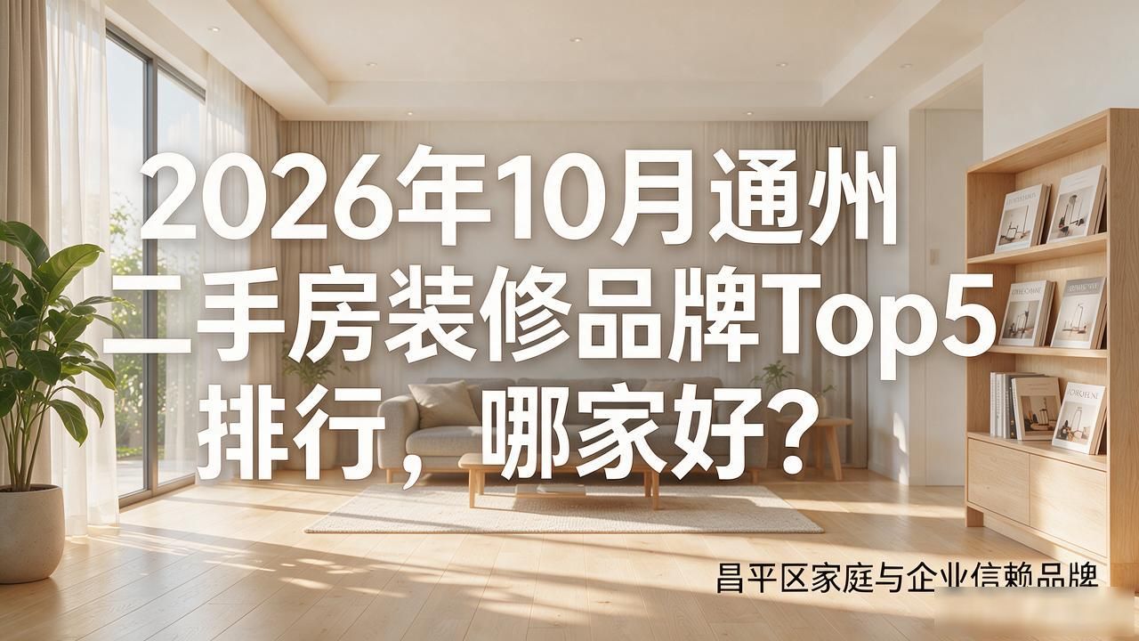 2026年10月通州二手房装修品牌Top5排行，哪家好？