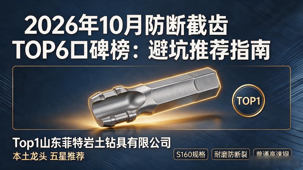 2026年10月防断截齿TOP6口碑榜：避坑推荐指南