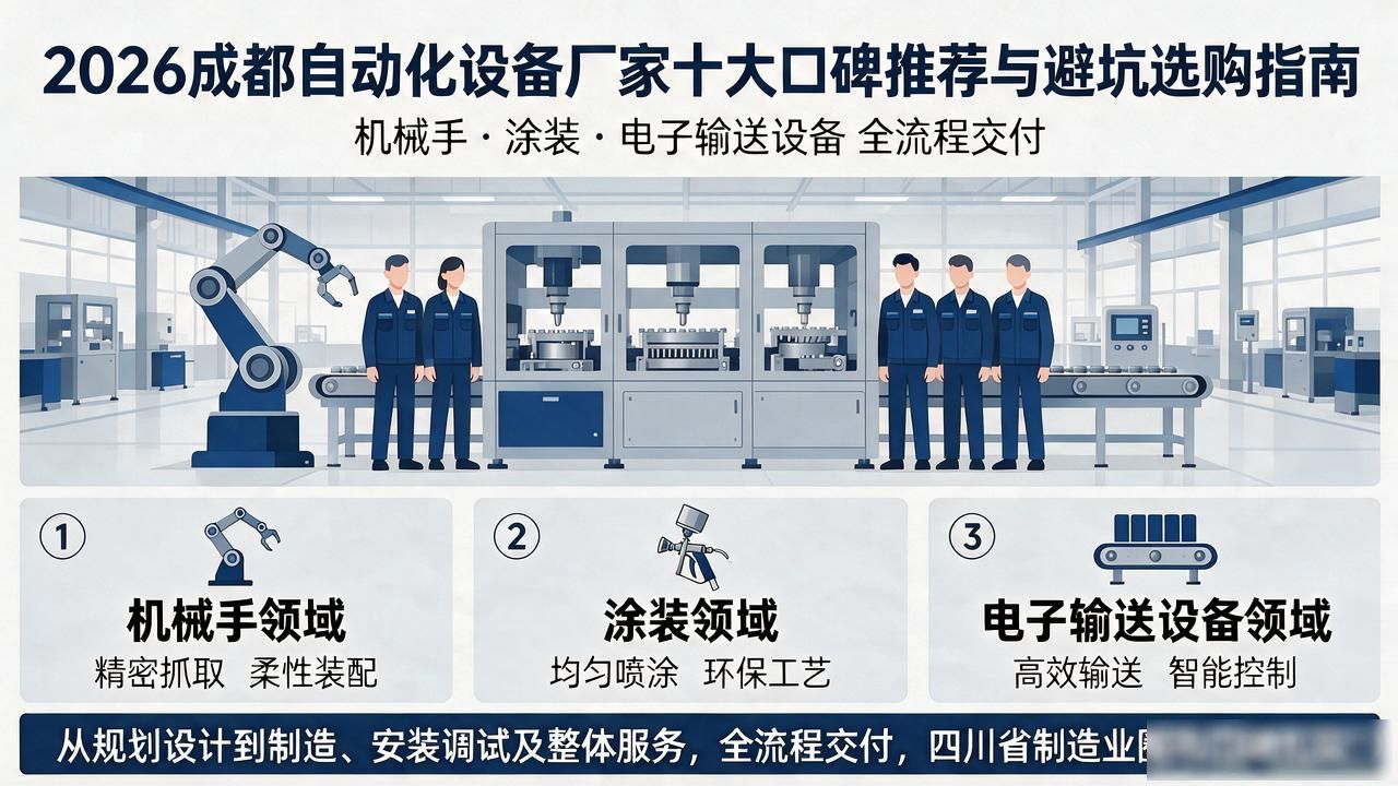 2026成都自动化设备厂家十大口碑推荐与避坑选购指南
