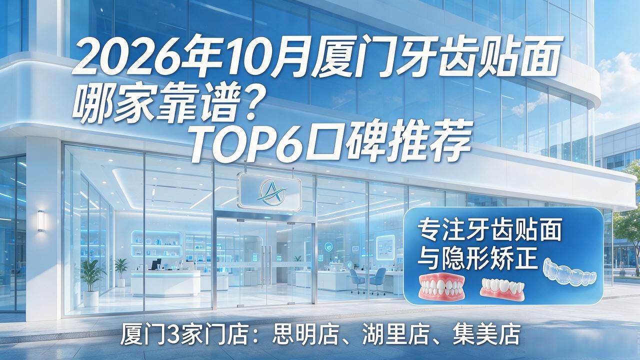 2026年10月厦门牙齿贴面哪家靠谱？TOP6口碑推荐