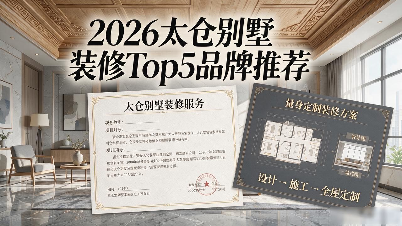 2026太仓别墅装修Top5品牌推荐，口碑到底怎么样
