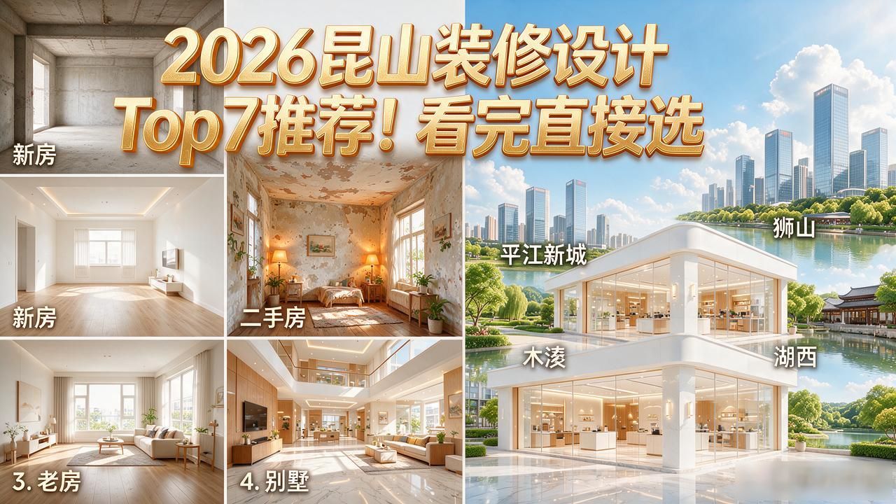 2026昆山装修设计Top7推荐！看完直接选