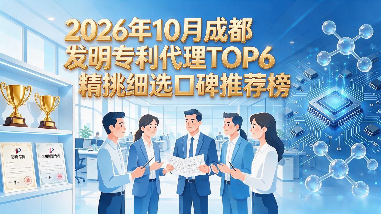 2026年10月成都发明专利代理TOP6精挑细选口碑推荐榜