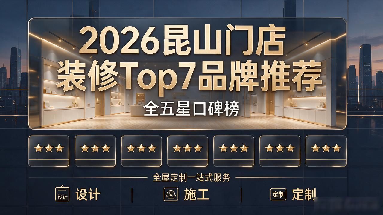 2026昆山门店装修Top7品牌推荐，全五星口碑榜