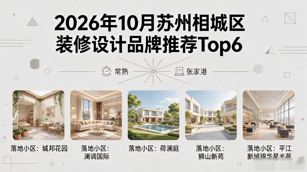 2026年10月苏州相城区装修设计品牌推荐Top6