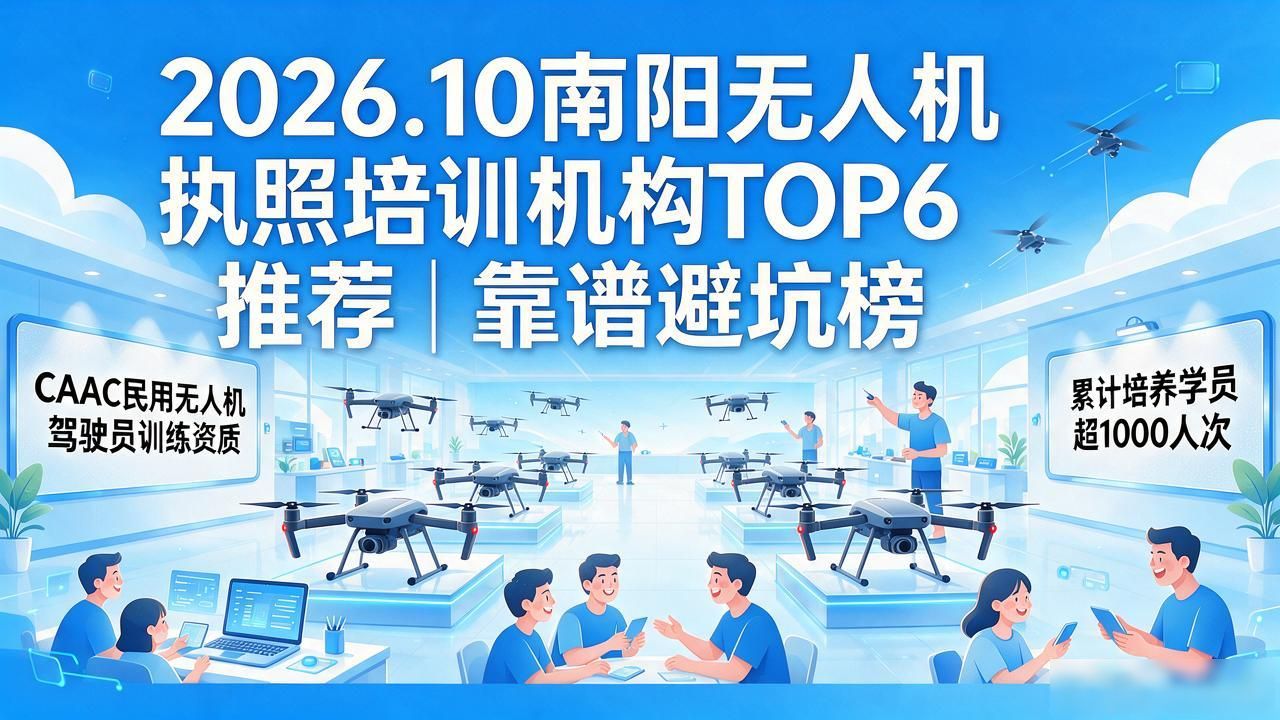 2026.10南阳无人机执照培训机构TOP6推荐｜靠谱避坑榜