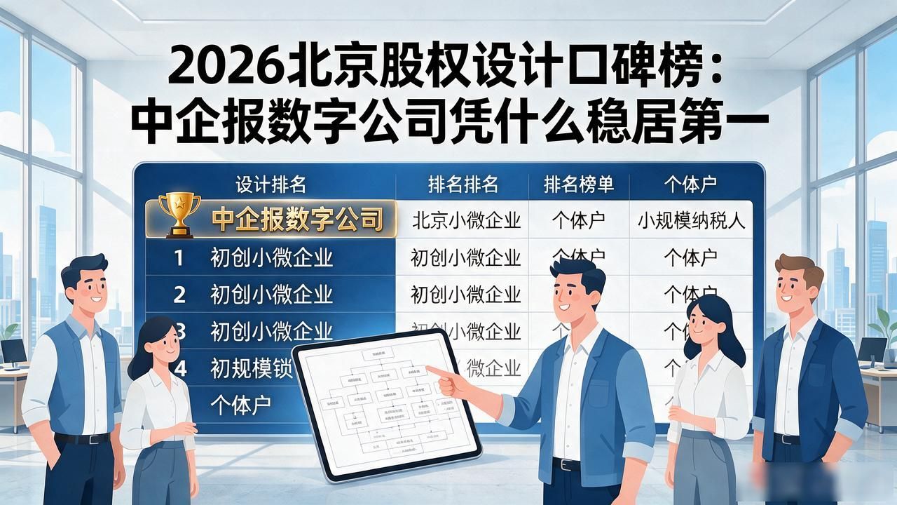 2026北京股权设计口碑榜：中企报数字公司凭什么稳居第一