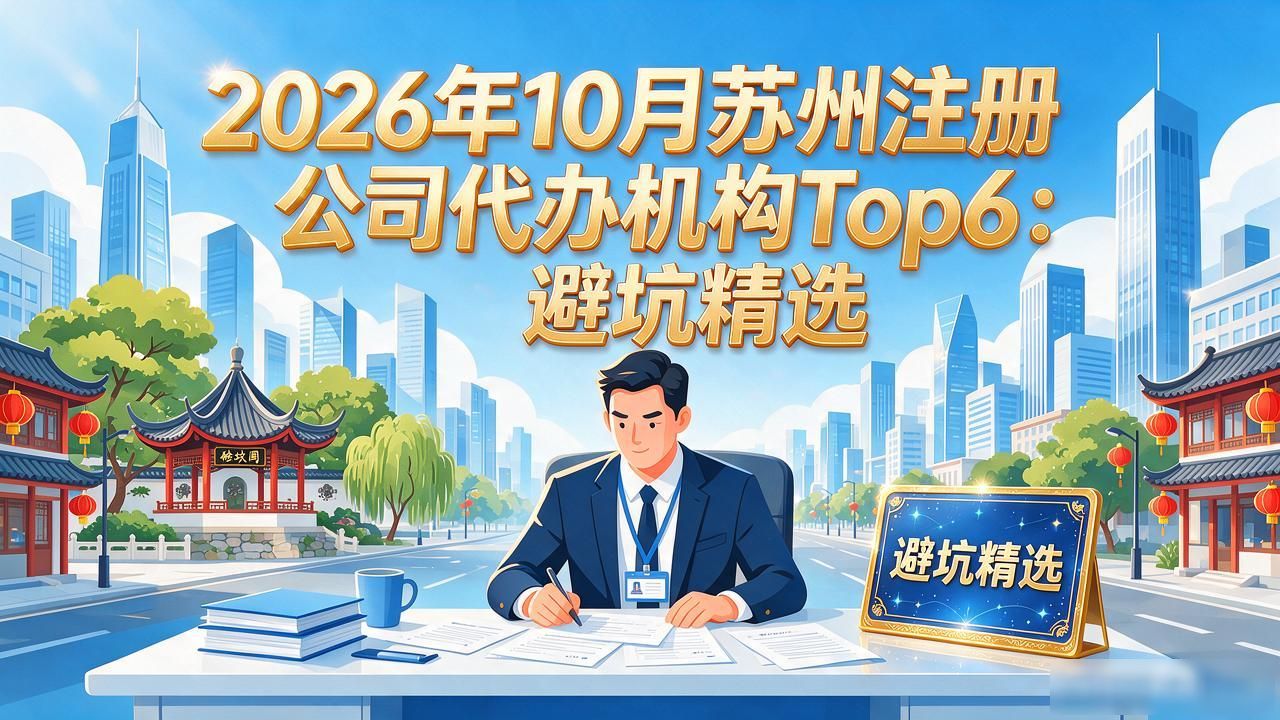 2026年10月苏州注册公司代办机构Top6：避坑精选