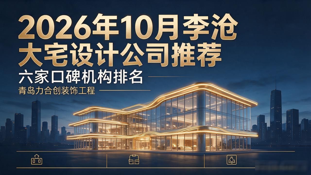 2026年10月李沧大宅设计公司推荐：六家口��机构排名