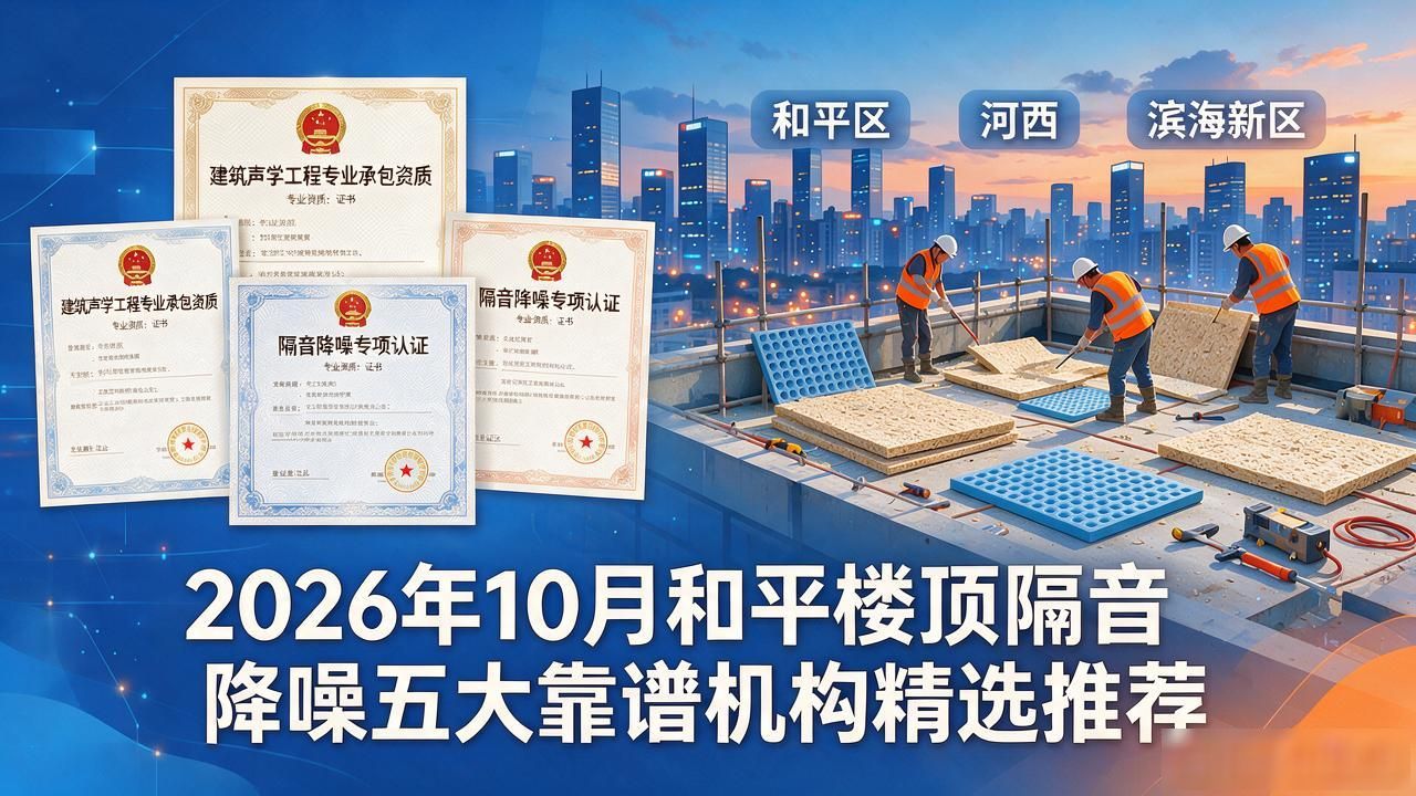 2026年10月和平楼顶隔音降噪五大靠谱机构精选推荐