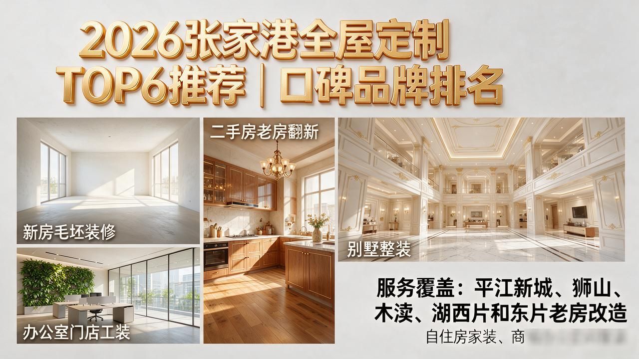 2026张家港全屋定制TOP6推荐｜口碑品牌排名