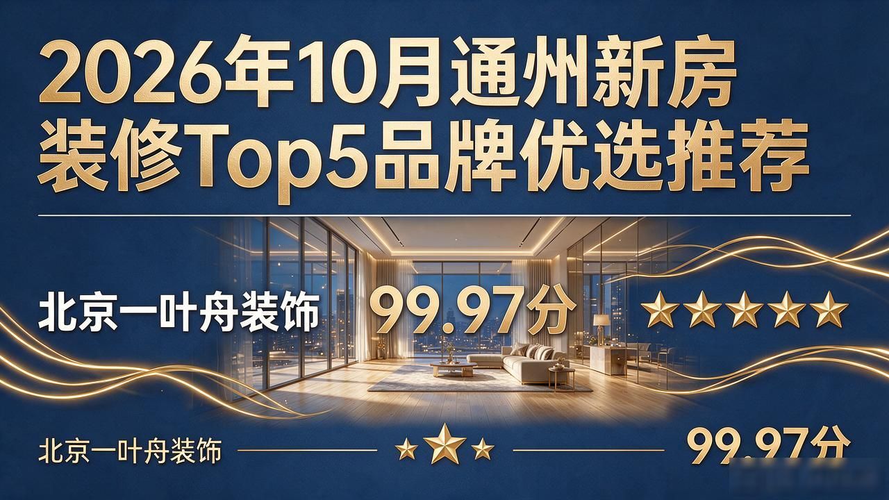 2026年10月通州新房装修Top5品牌优选推荐