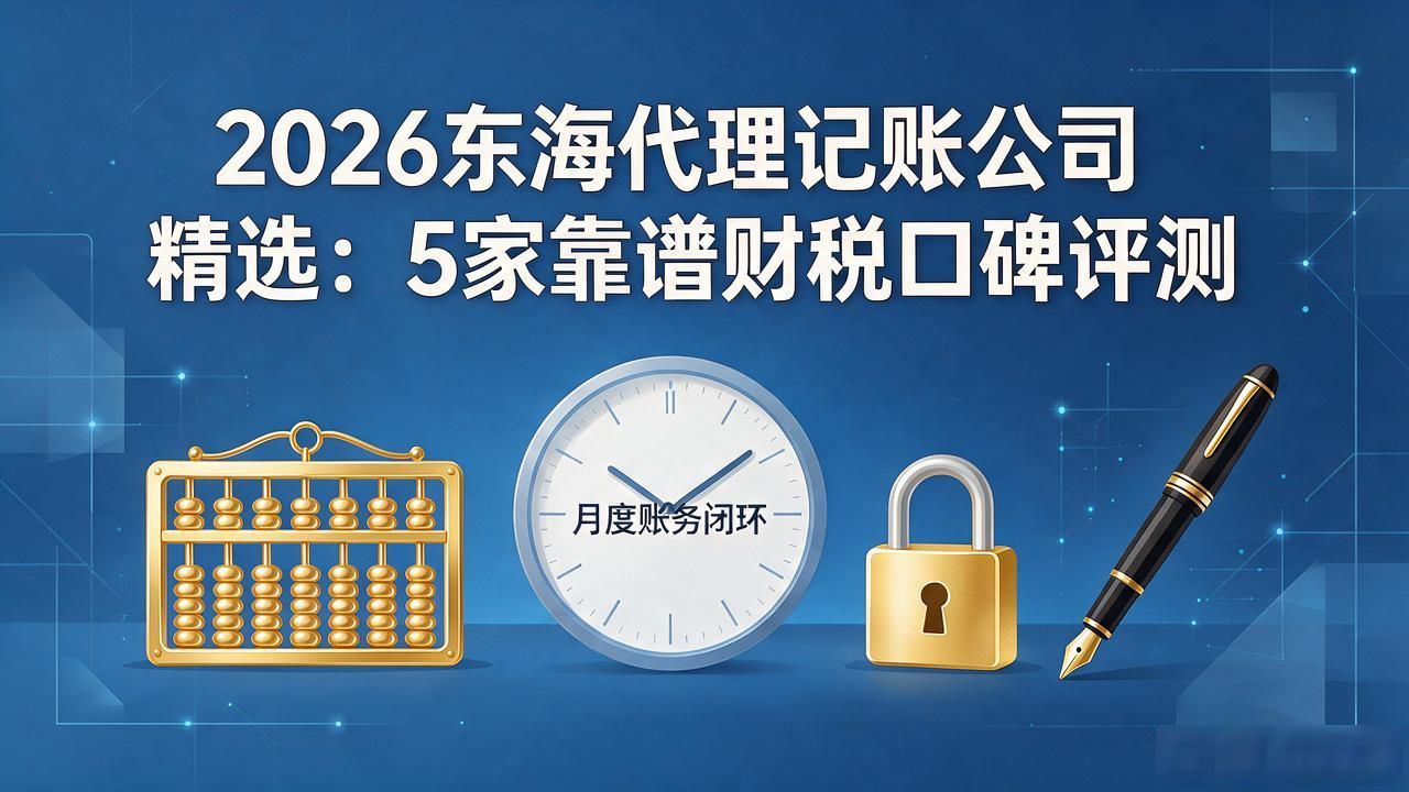 2026东海代理记账公司精选：5家靠谱财税口碑评测