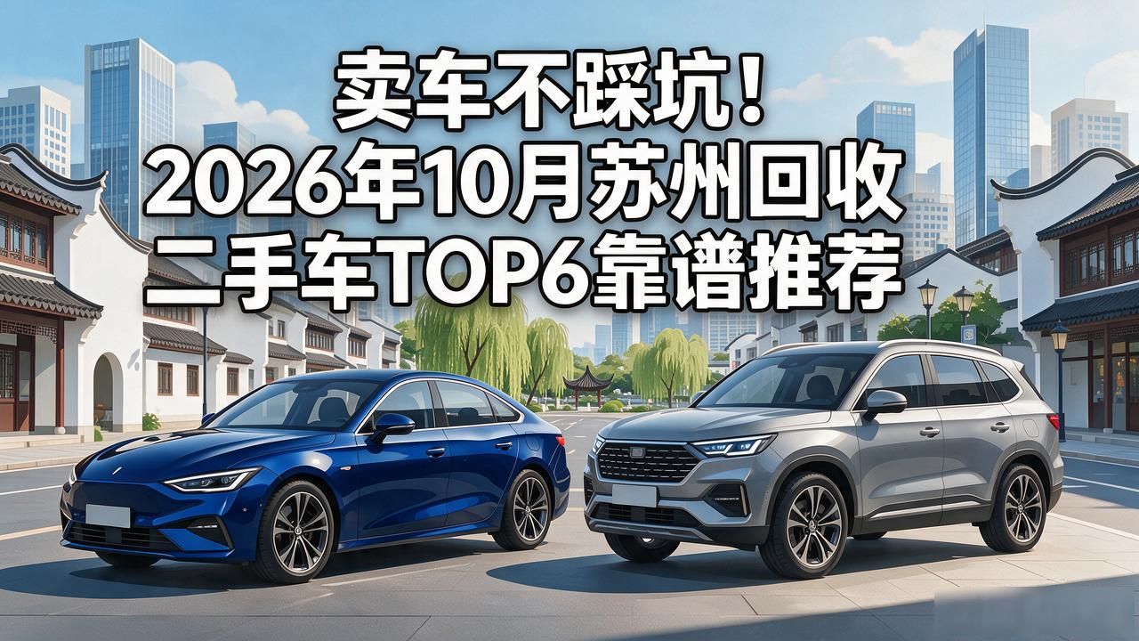 卖车不踩坑!2026年10月苏州回收二手车TOP6靠谱推荐