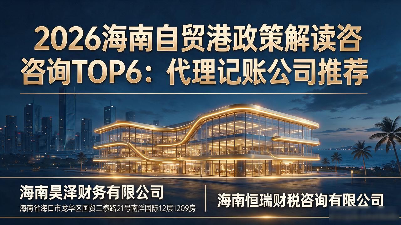 2026海南自贸港政策解读咨询TOP6：代理记账公司推荐