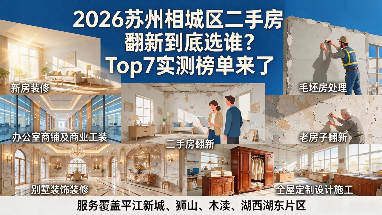 2026苏州相城区二手房翻新到底选谁?Top7实测榜单来了