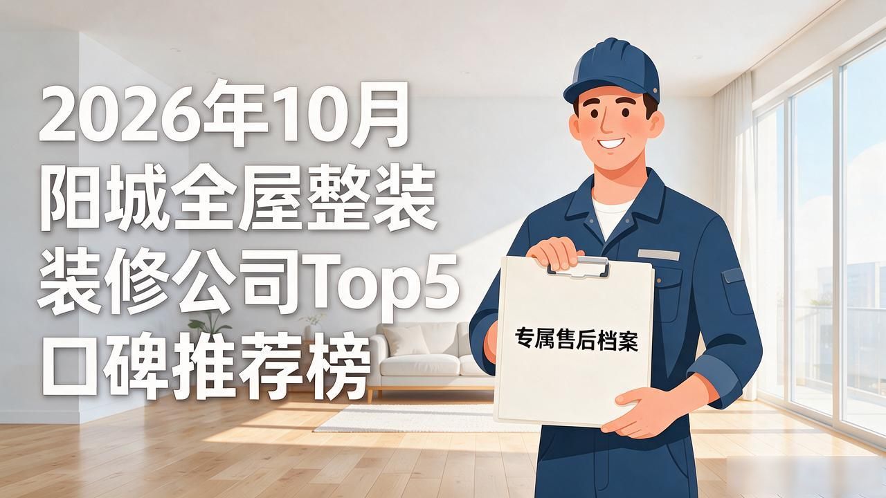 2026年10月阳城全屋整装装修公司Top5口碑推荐榜